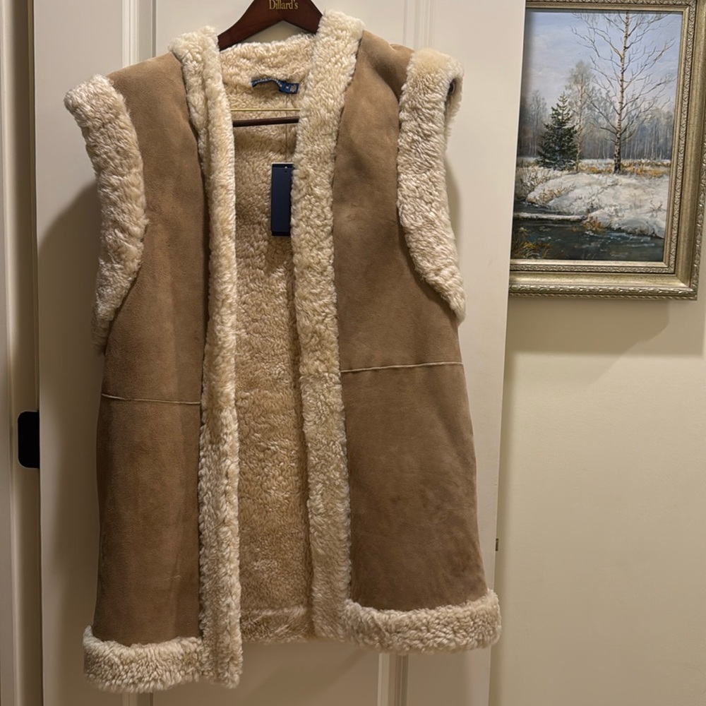 POLO Ralph Lauren real fur vest
